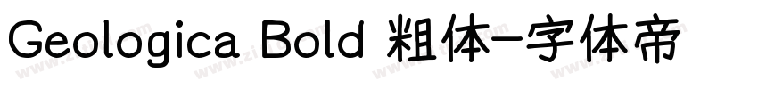 Geologica Bold 粗体字体转换